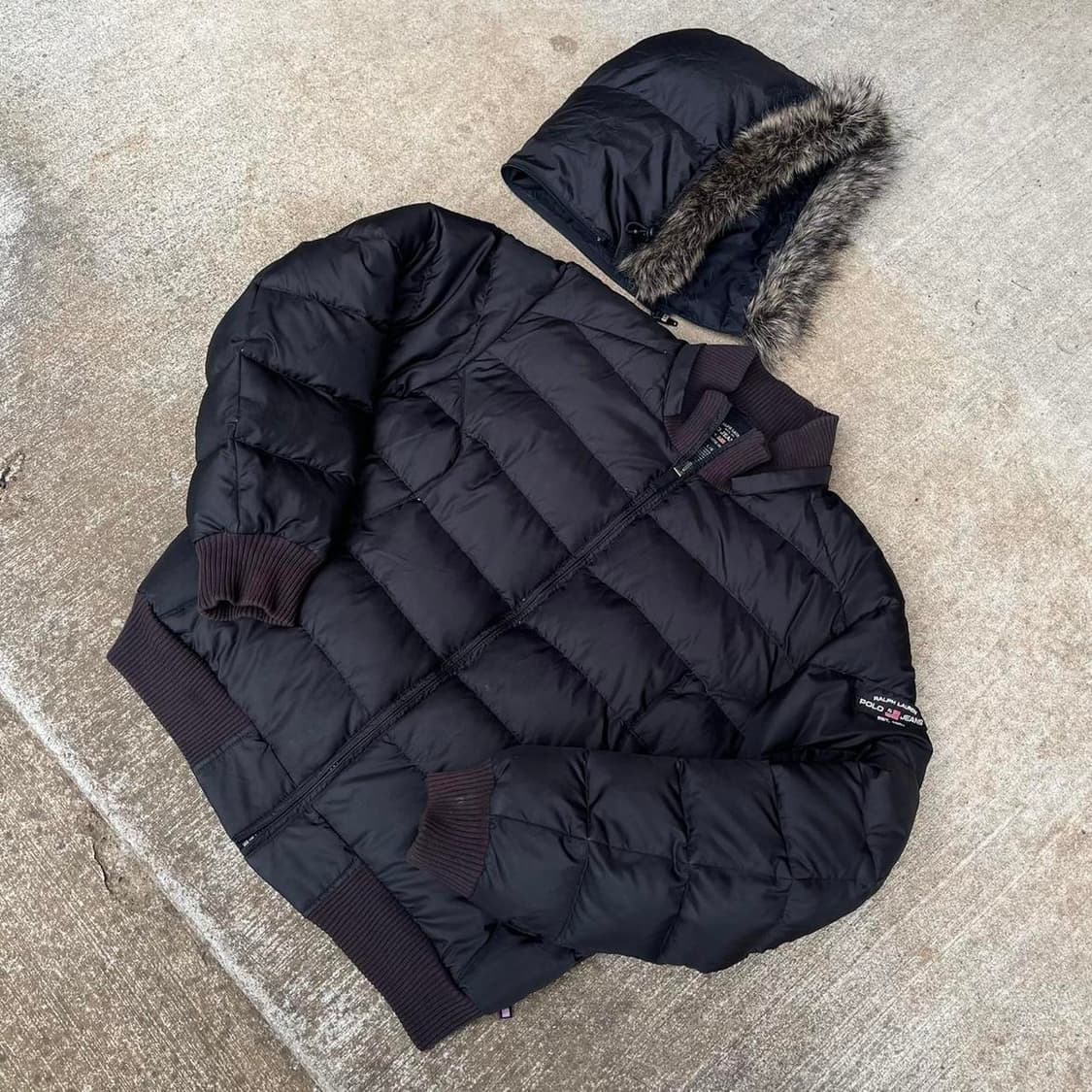 폴로 진스 컴퍼니 빈티지 다운 보머 자켓 상품이미지1