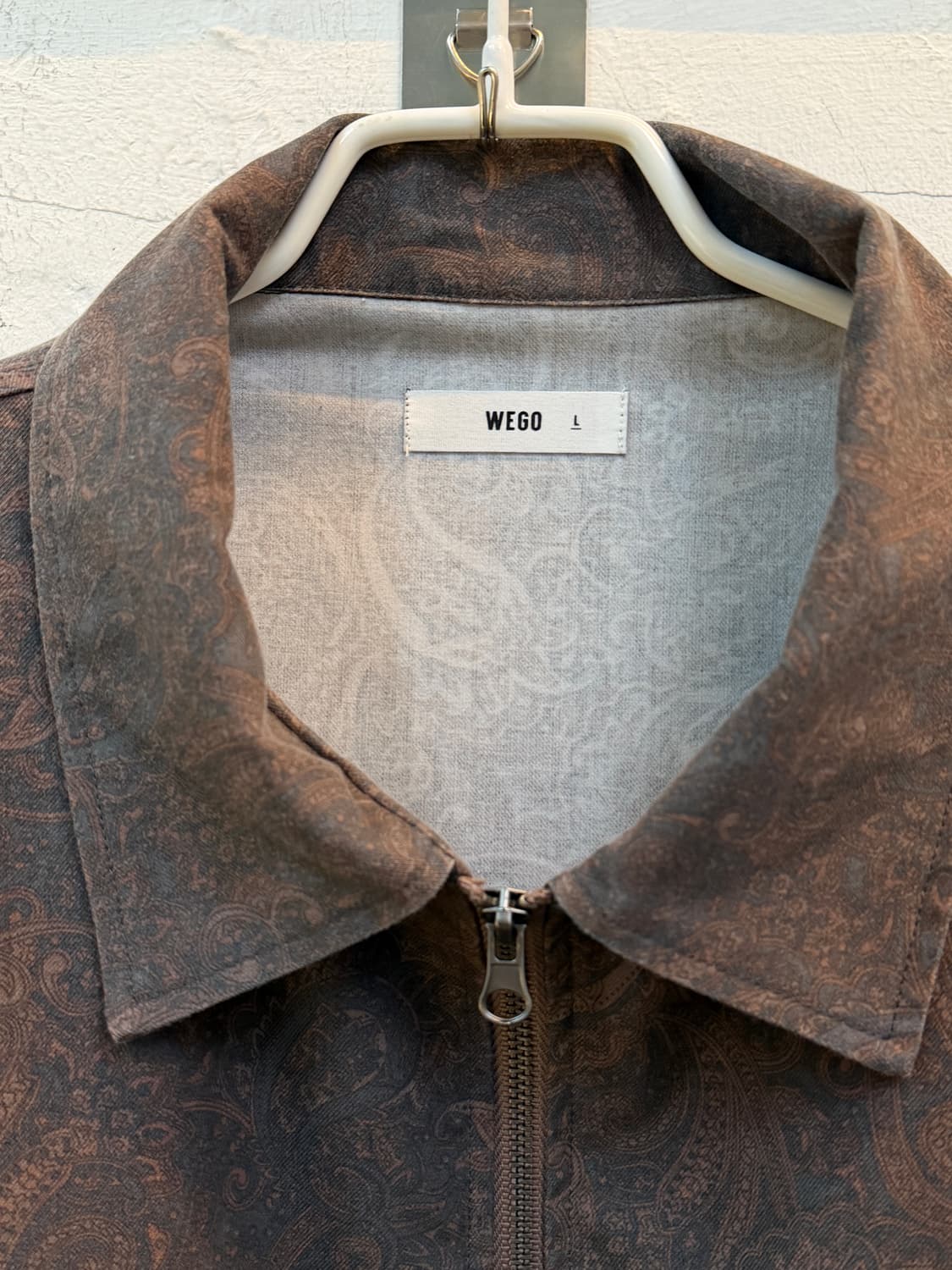 Wego 페이즐리 패턴 집업 자켓 L 상품이미지2