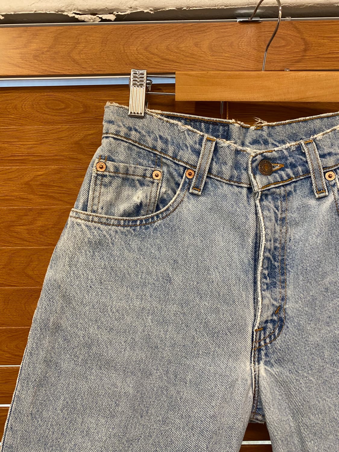 90s USA 빈티지 리바이스 쇼츠 청반바지 26inc 상품이미지6