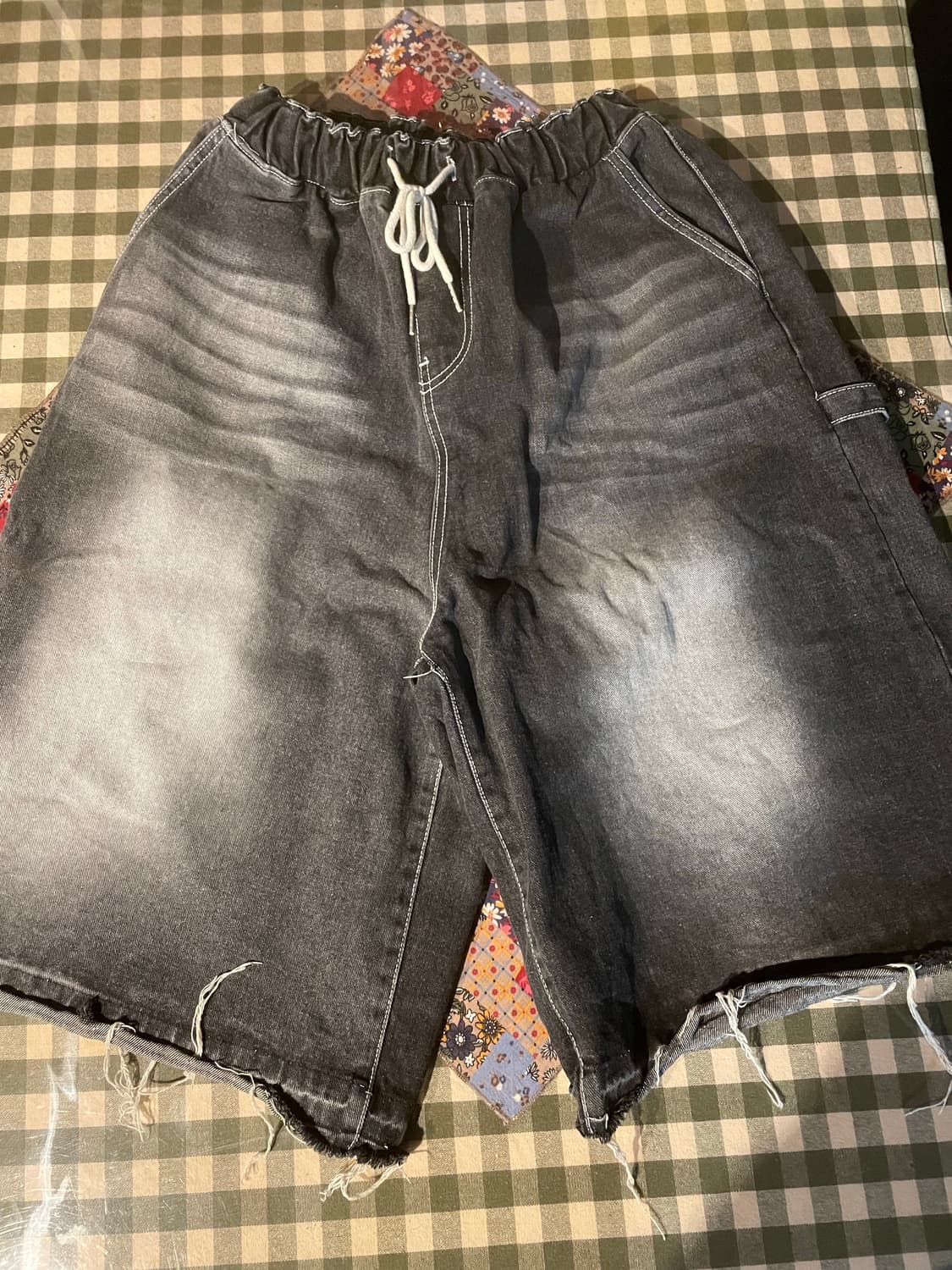 워싱 버뮤다 팬츠 상품이미지1