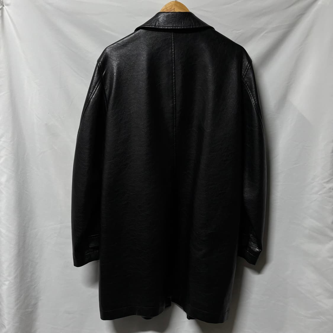 youth faux leather carcoat 상품이미지5