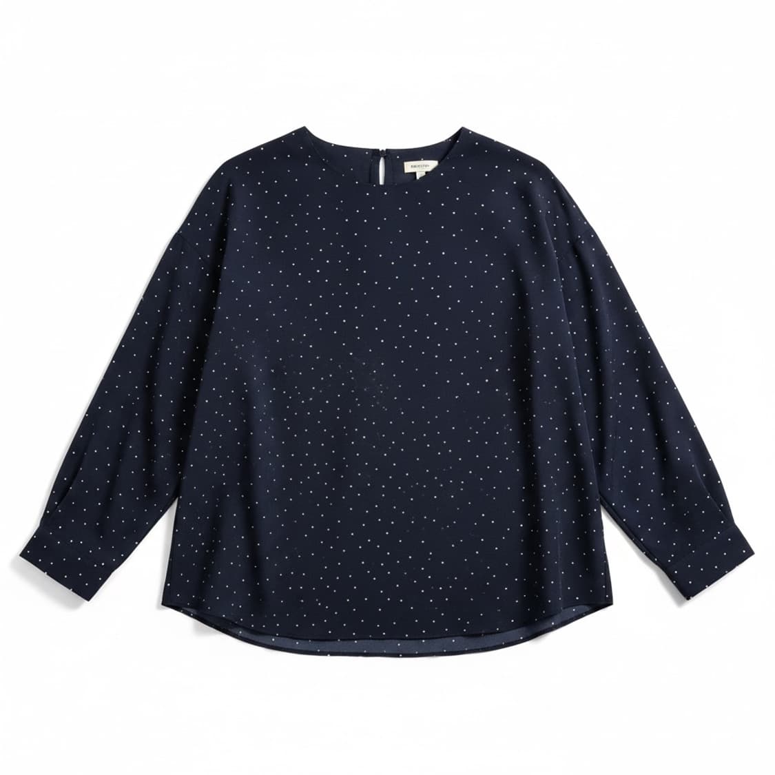 orr(오르) 도트 블라우스 네이비 OS 상품이미지1