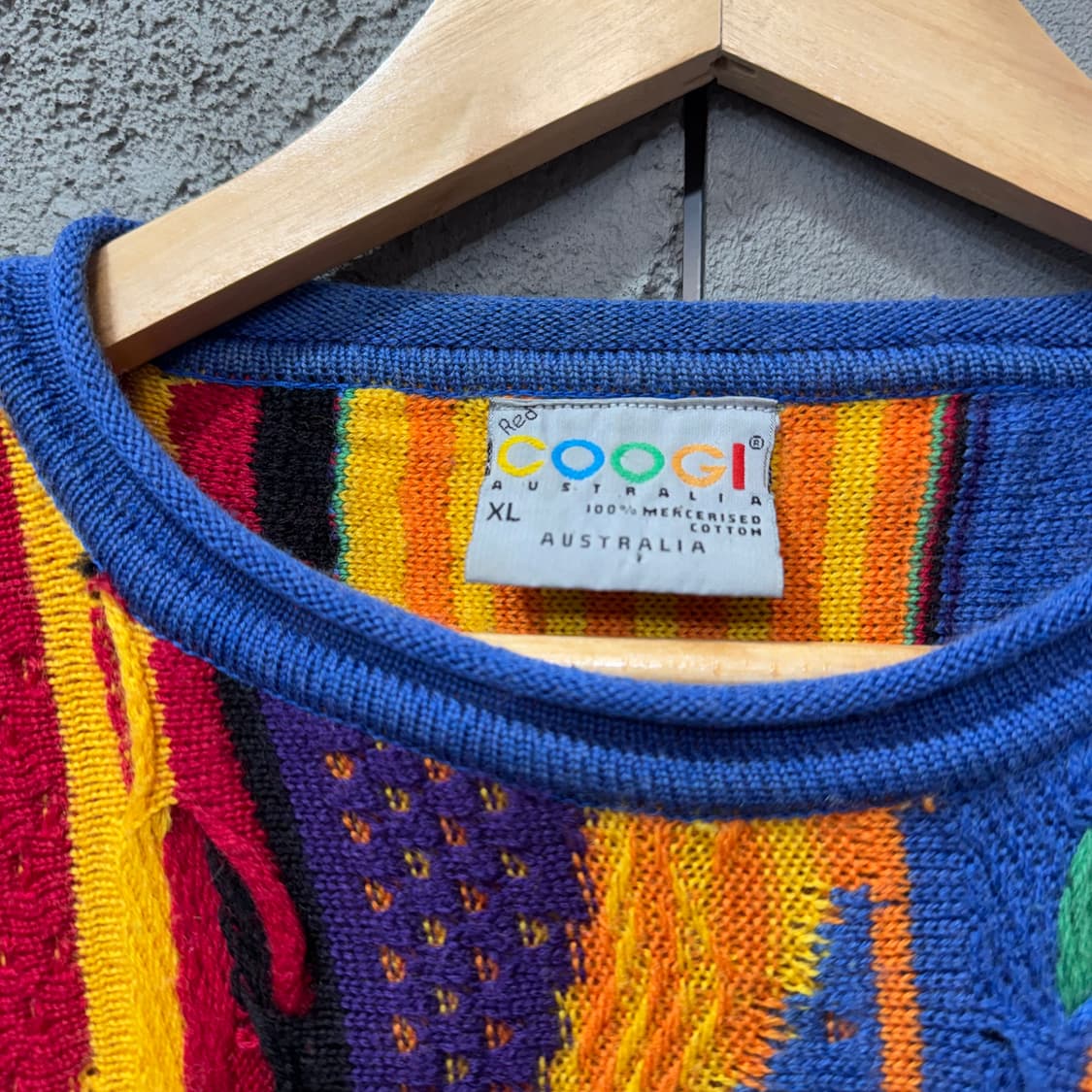 90s 쿠지 케이블 니트 made in Australia (L) 상품이미지4