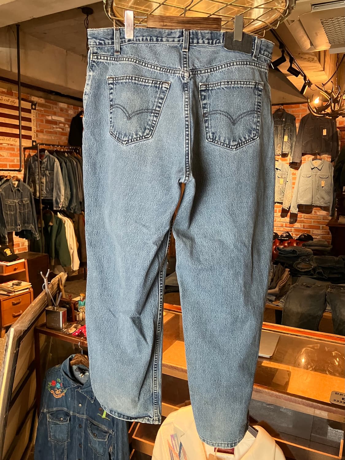 90s USA 빈티지 리바이스 실버탭 루즈핏 데님 팬츠 상품이미지5