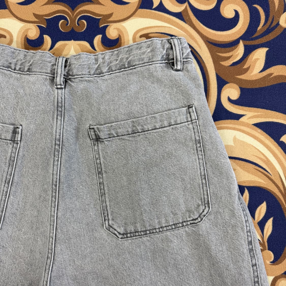 (32)자라 Zara 와이드 데님팬츠(그레이) 상품이미지5