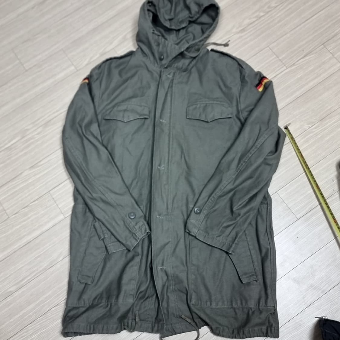 독일군 오리지널 후드 야상 점퍼 카키색(100-105) 상품이미지1