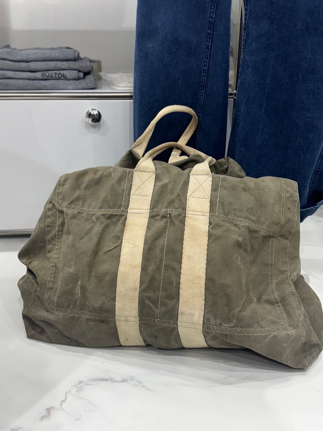 레어) 4-50s USN 미해군 비행사 킷백 상품이미지7