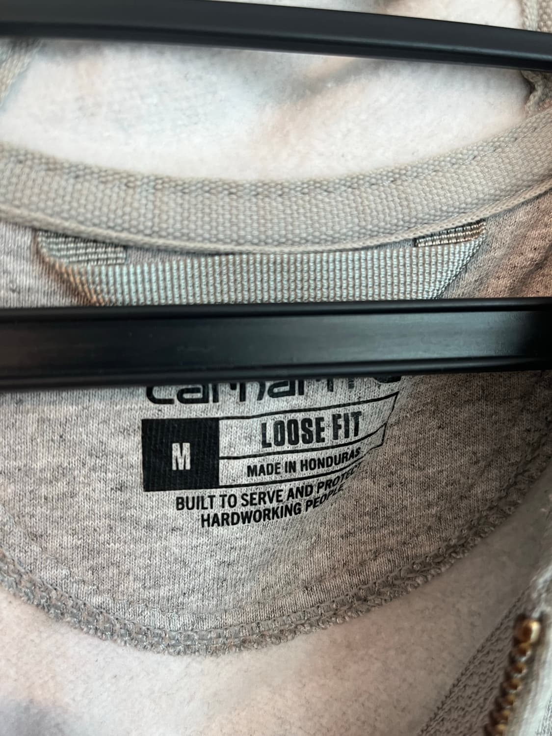 칼하트 루즈핏 후드집업 그레이 (M) 상품이미지4