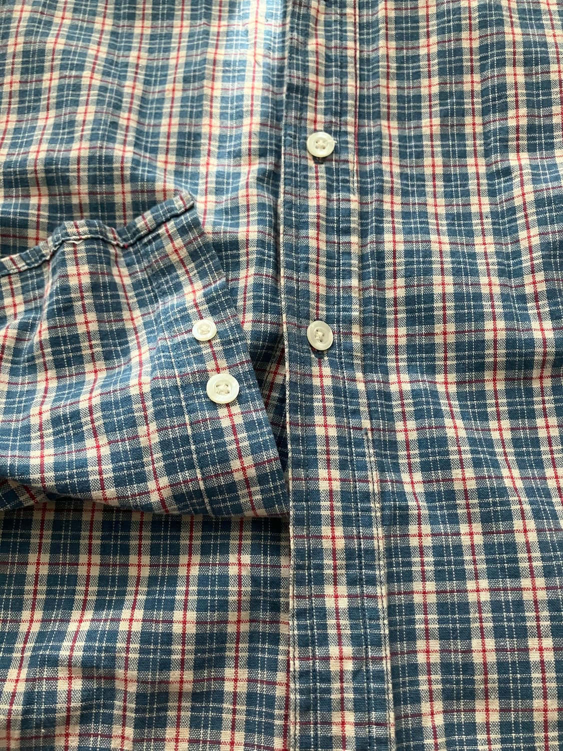 00s 조르지오 아르마니 EXCHANGE 타탄 체크 셔츠 상품이미지8