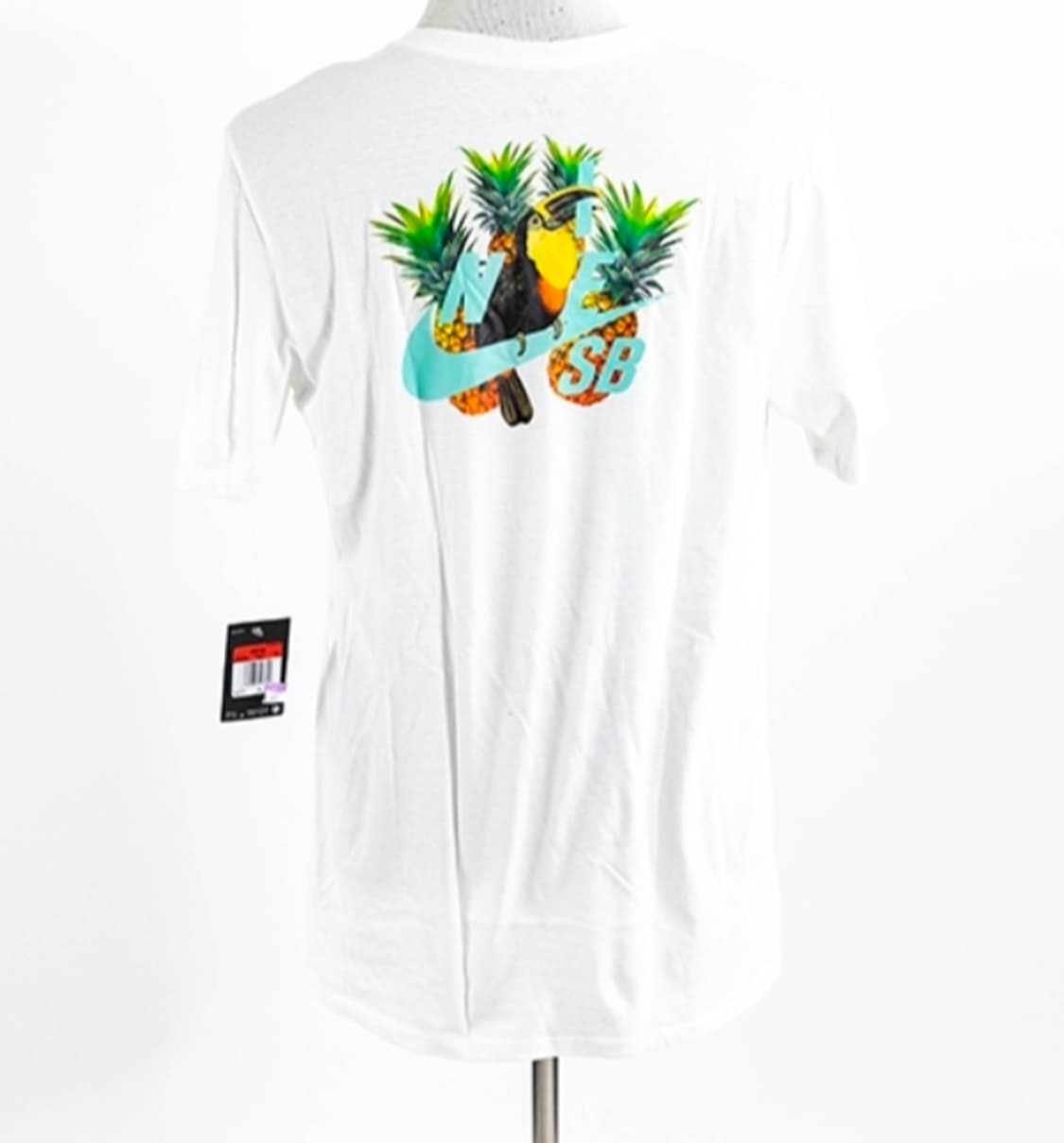 [해외M]희귀 나이키SB 파인애플 티셔츠 화이트 상품이미지3