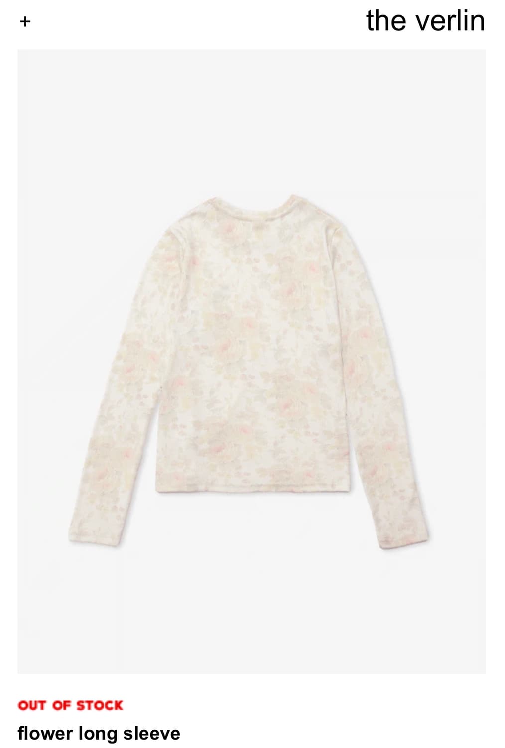 플라워 롱 슬리브 flower long sleeve 상품이미지2
