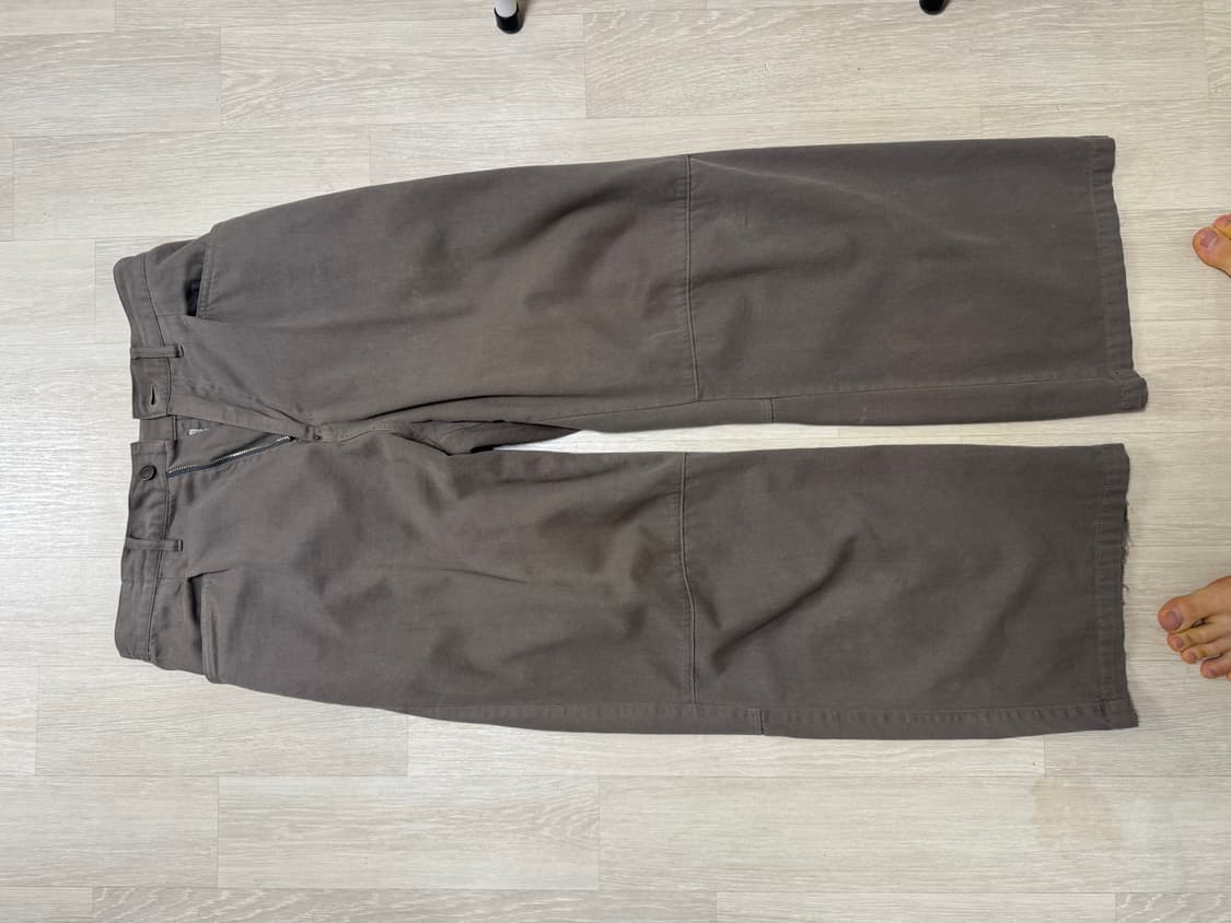 폴리테루 고시마팬츠 카키그레이 초판3사이즈 상품이미지1