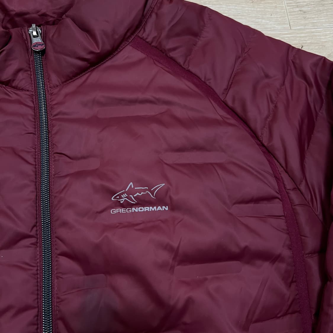 그렉노먼 구스다운 경량 패딩 점퍼 [버건디] XL/105 상품이미지4
