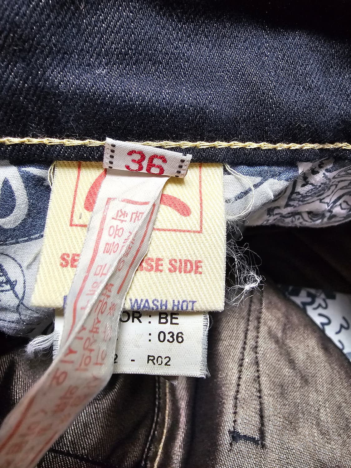 에비수 엔지니어드 데님팬츠 36 상품이미지5