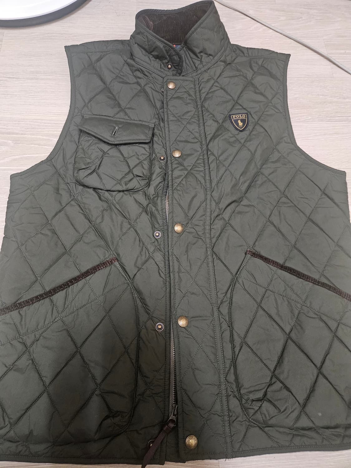 [S] 폴로 퀄팅 조끼 팝니다 상품이미지1