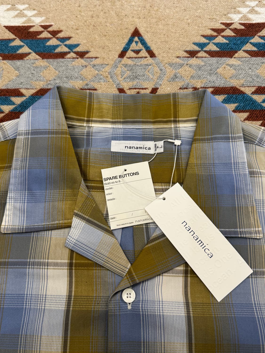 [L][105] 나나미카 오픈 카라 피케 숏슬리브 셔츠 옐로우 삭스 상품이미지7