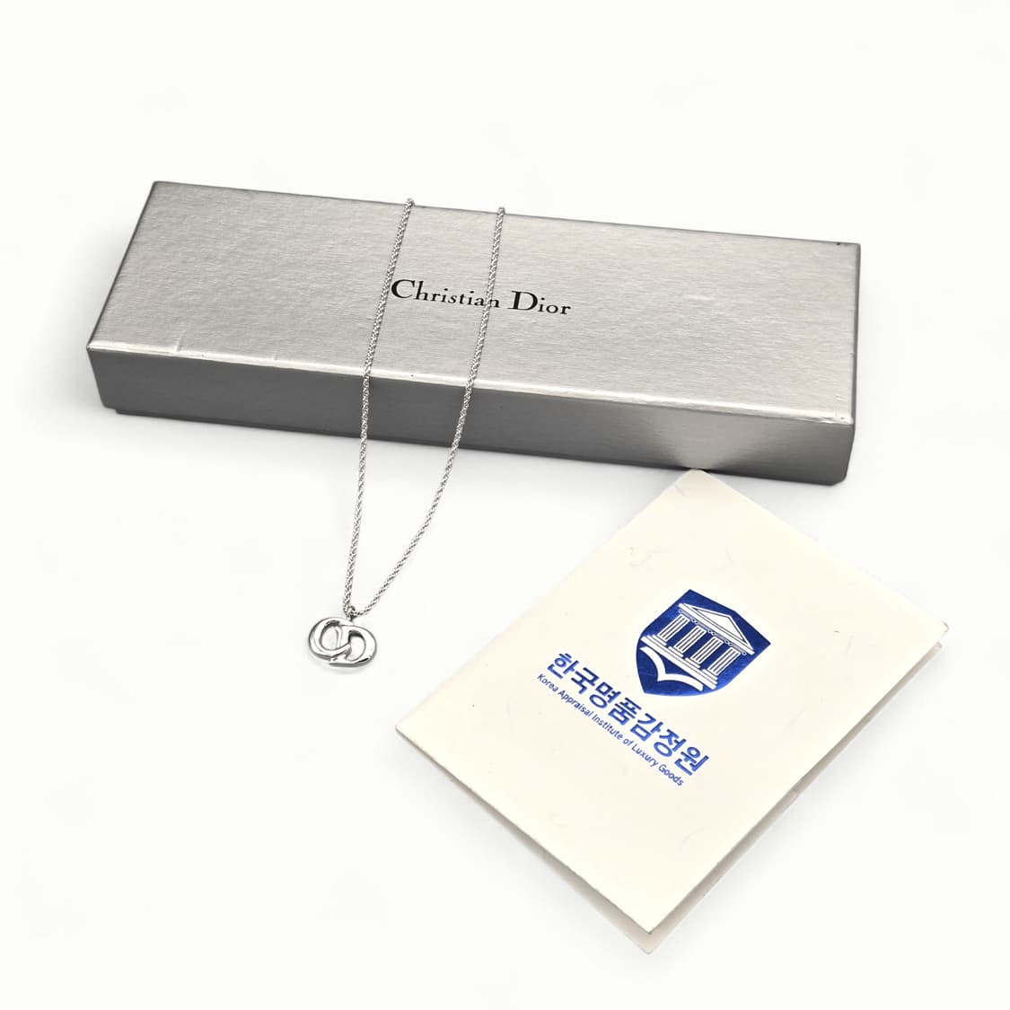 디올 라지 CD 로고 목걸이 상품이미지2