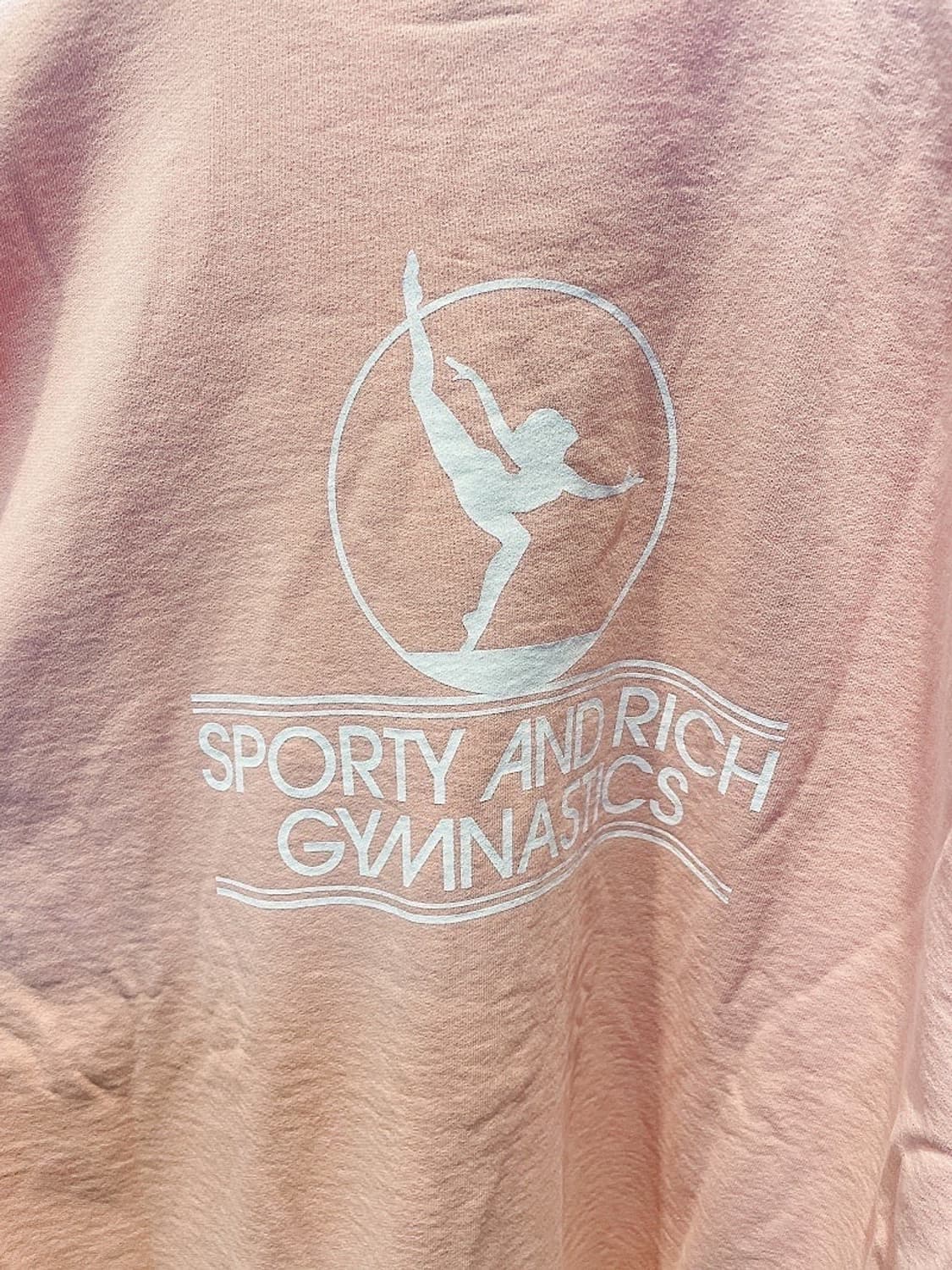(정품/새상품) 스포티앤리치 공용 러너 핑크 약기모 맨투맨 상품이미지4