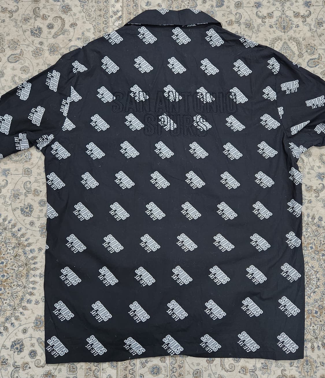 NBA 샌안토니어 스퍼스 프린트 면셔츠 XL 상품이미지4