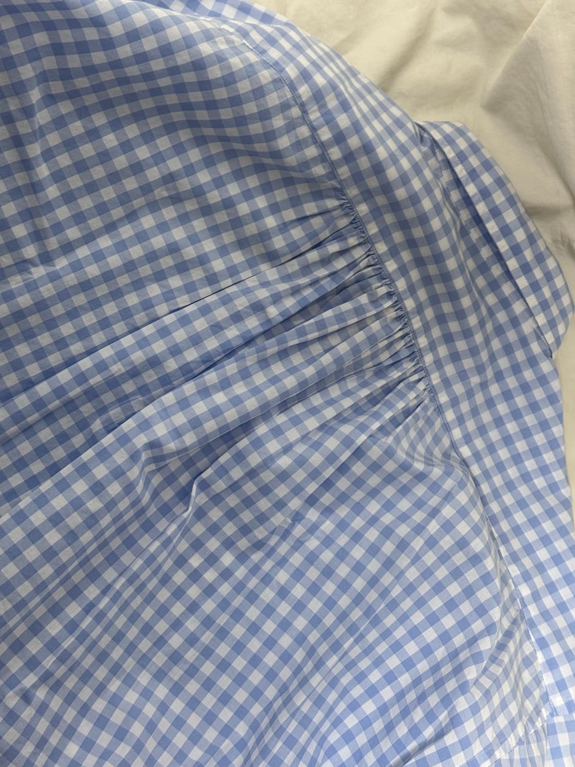 [M] 포터클래식 깅엄 롤업셔츠 블루 상품이미지4