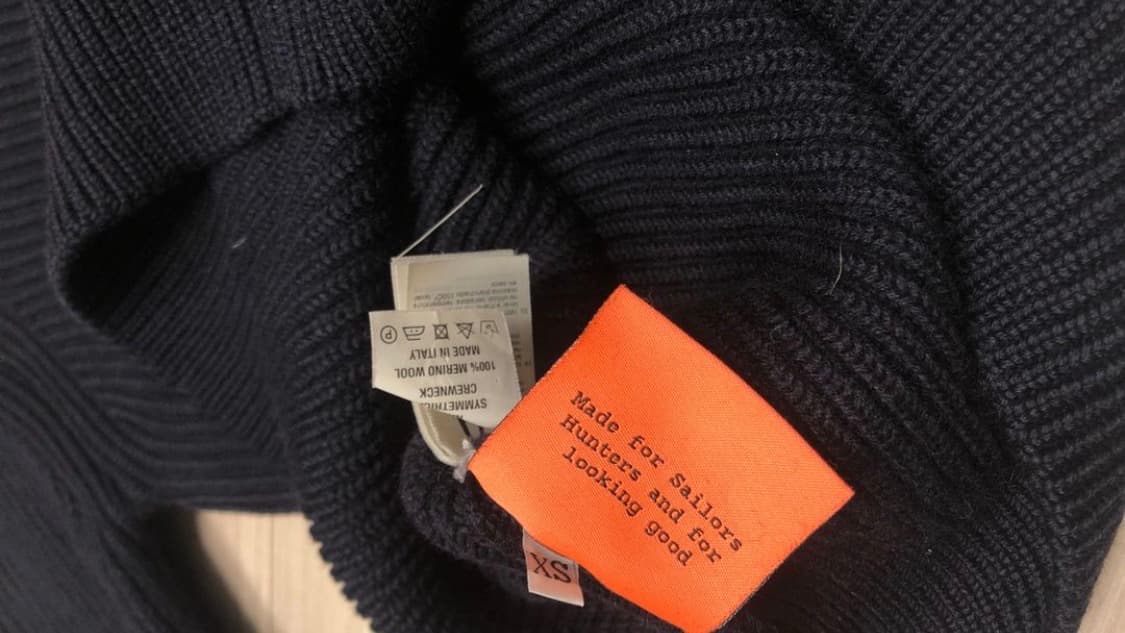 안데르센안데르센 네이비 니트xs 상품이미지2