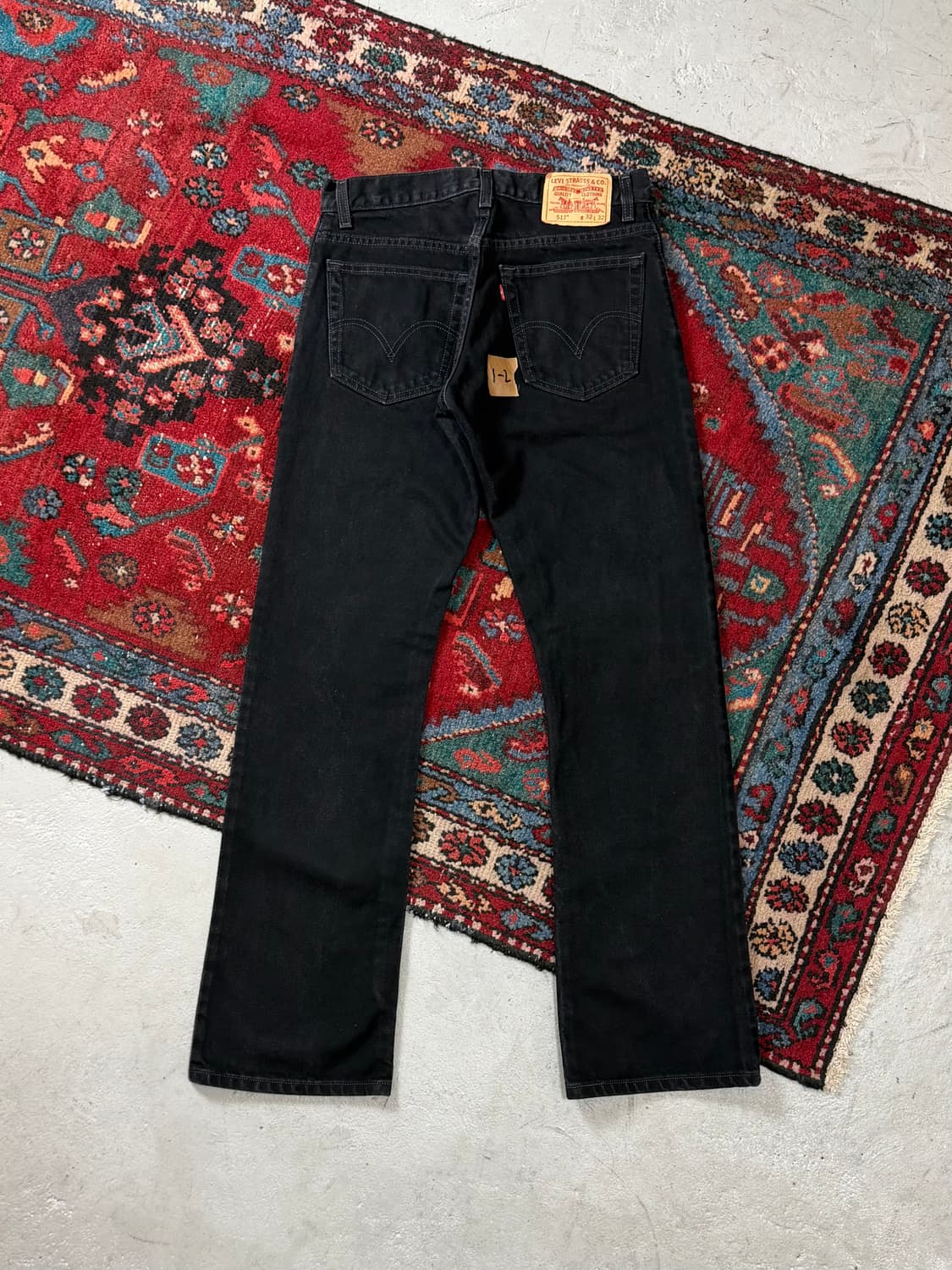 00's 빈티지 리바이스 517 블랙 부츠컷 플레어진 상품이미지4