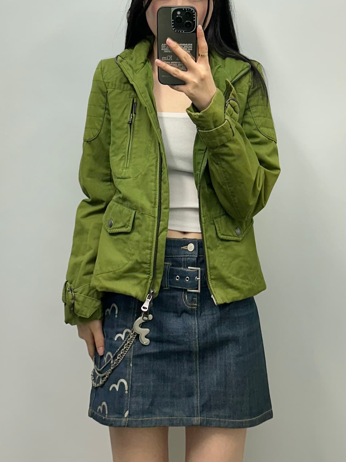 캘빈클라인 그린 포켓 트러커 자켓 상품이미지2