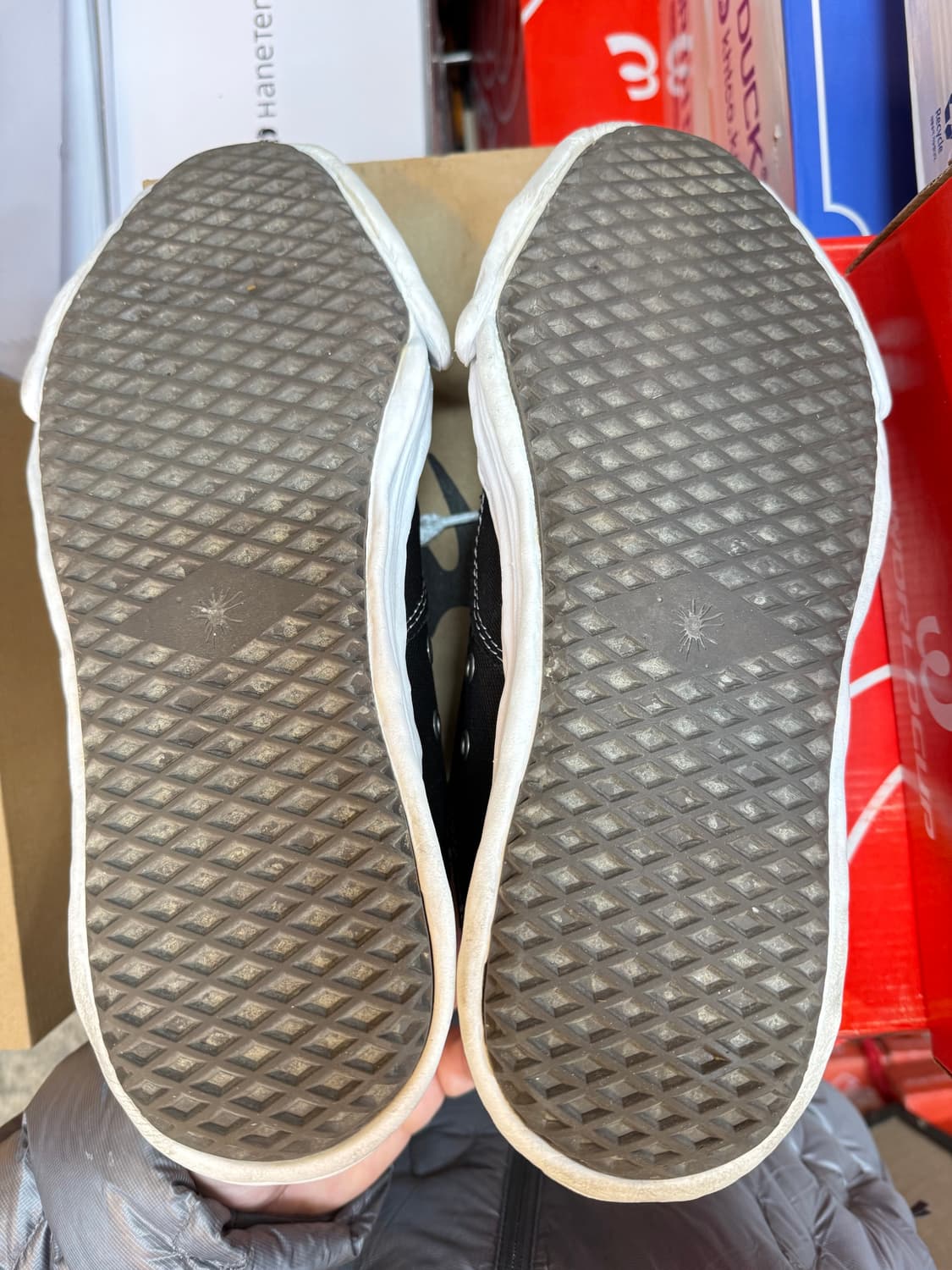 (44) 메종 미하라 야스히로 행크 OG 솔 캔버스 로우탑 스니커즈 블랙 상품이미지5