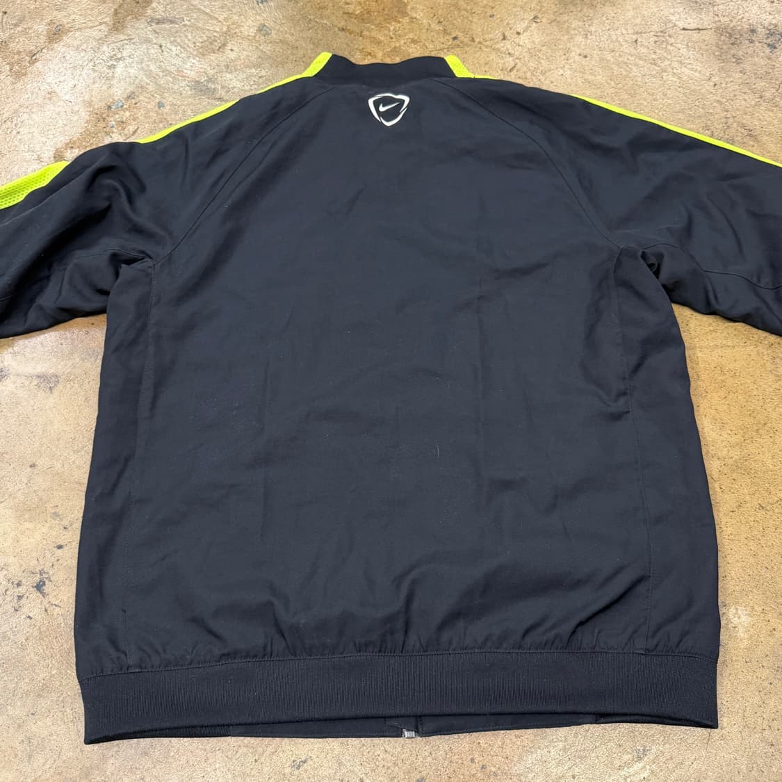 [정품/L] 나이키 블랙 형광 짚업 트레이닝 자켓 져지 b15 상품이미지4