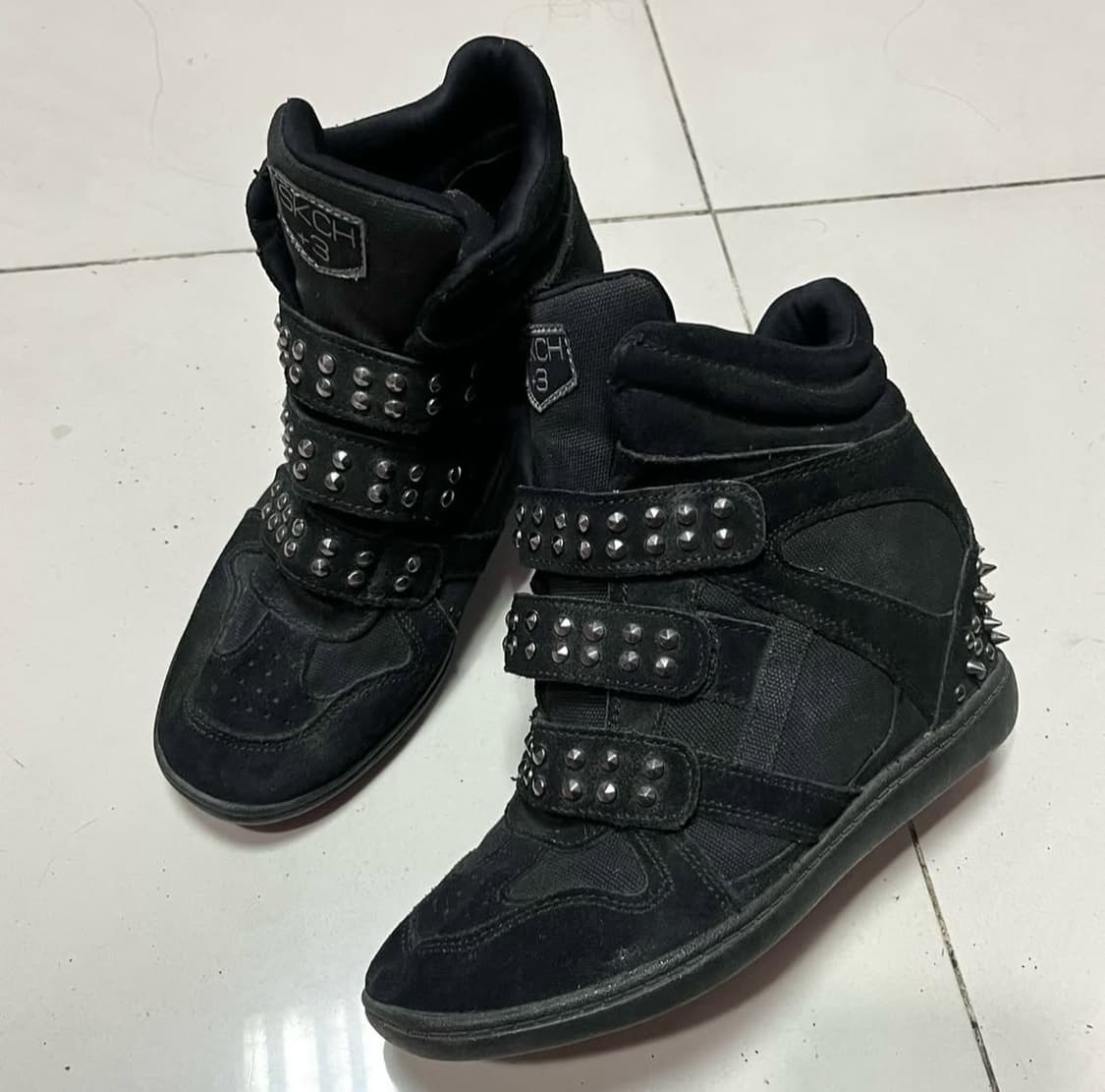 Skch 스터드 웨지힐 하이탑 상품이미지2
