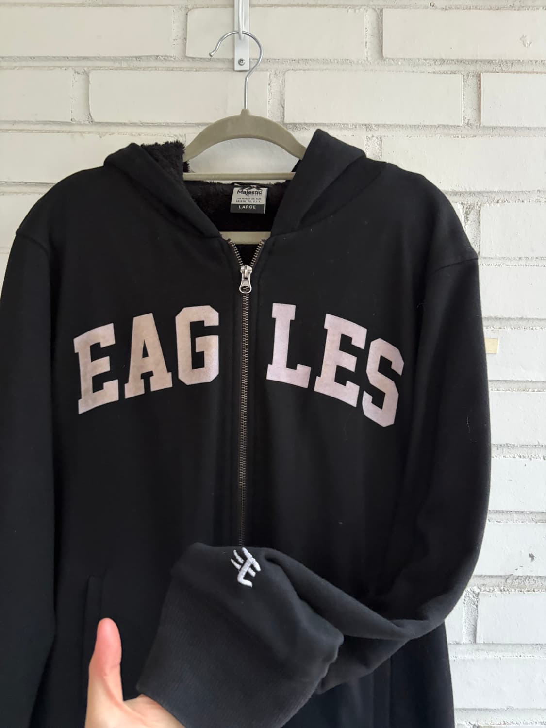 마제스틱 라쿠텐 이글스 보아털 후드집업 상품이미지2