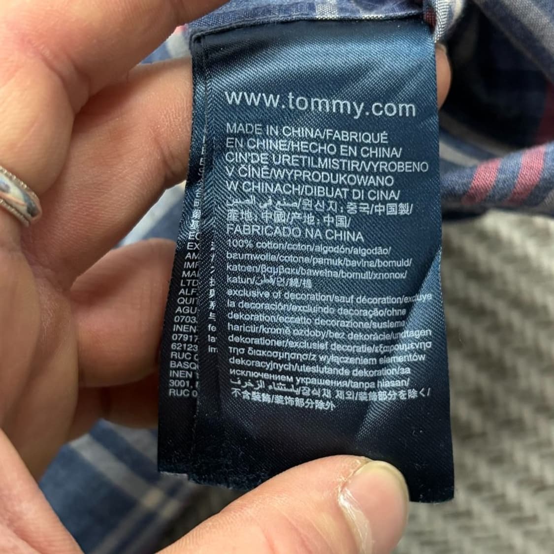 타미힐피거 체크 셔츠 v2899 상품이미지7