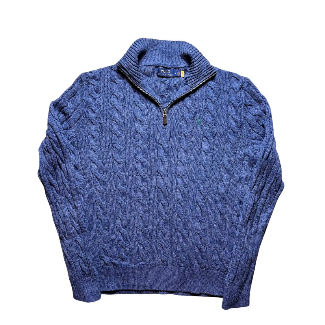 폴로 반집업 꽈배기 니트 상품이미지1