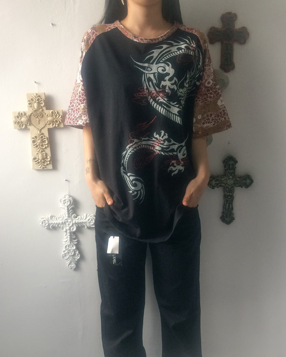 Oriental mood raglan t shirt 상품이미지1