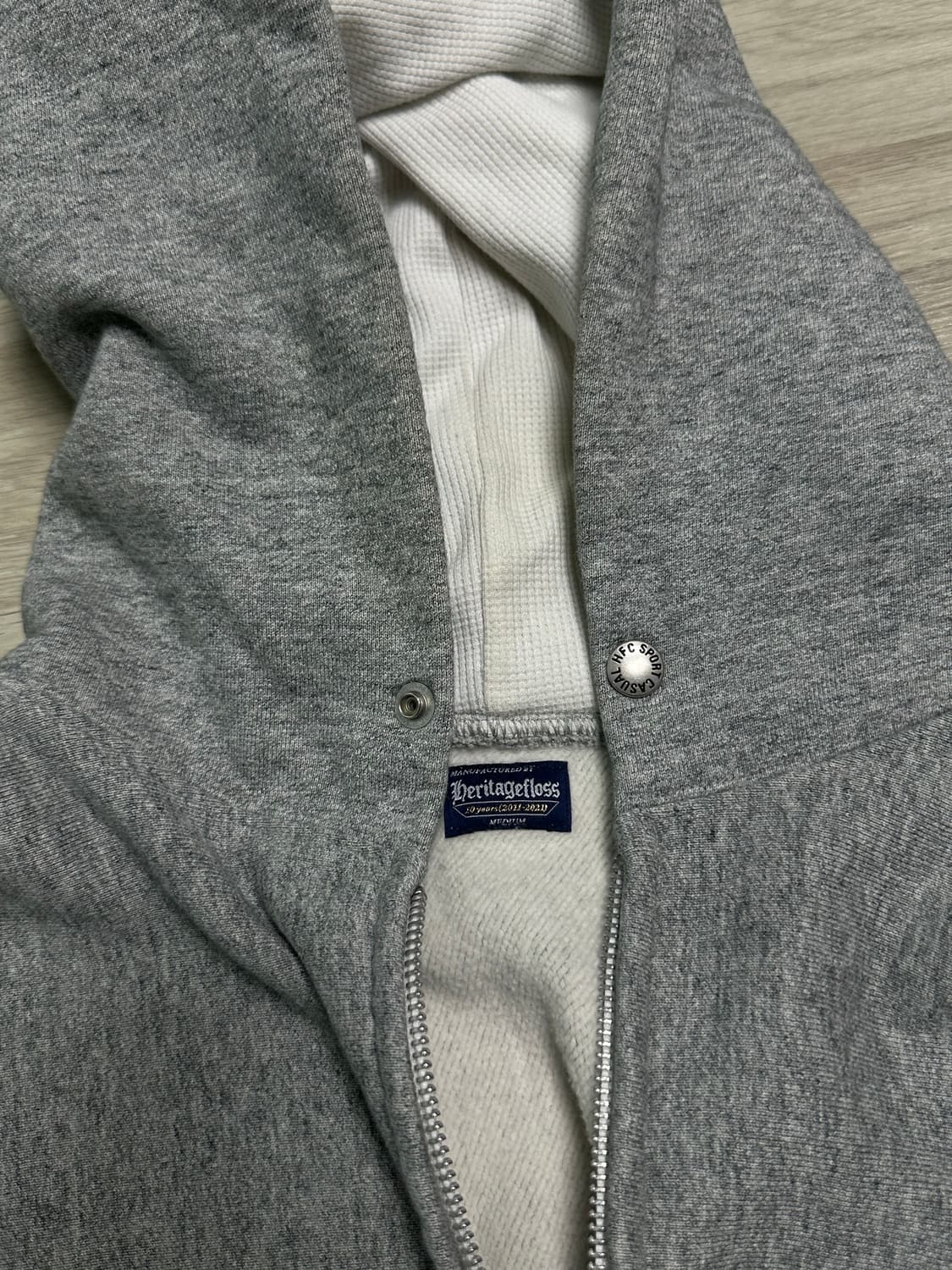 (M) 헤리티지플로스 221 리버스 플리스 후드집업  상품이미지2