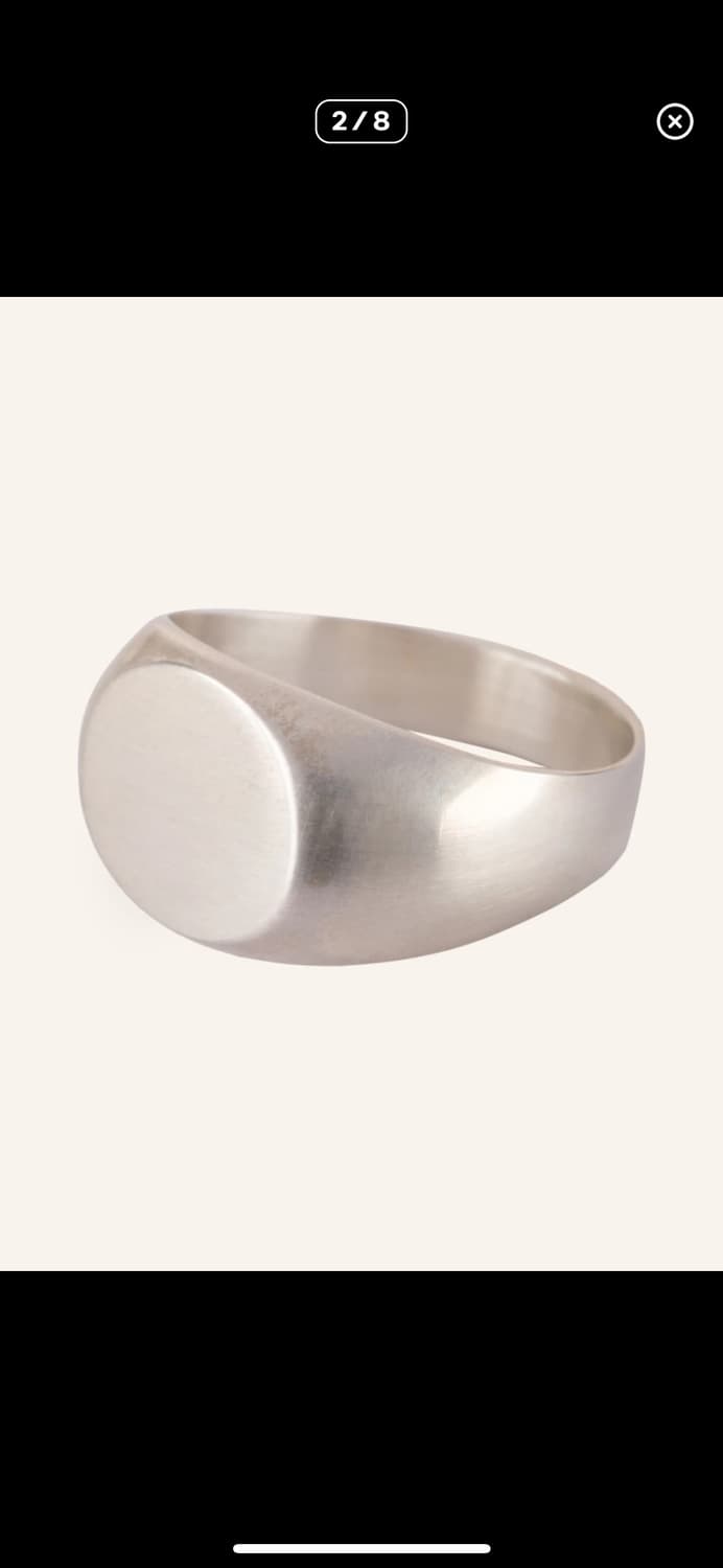 jil sander 925 silver ring (m) 상품이미지2