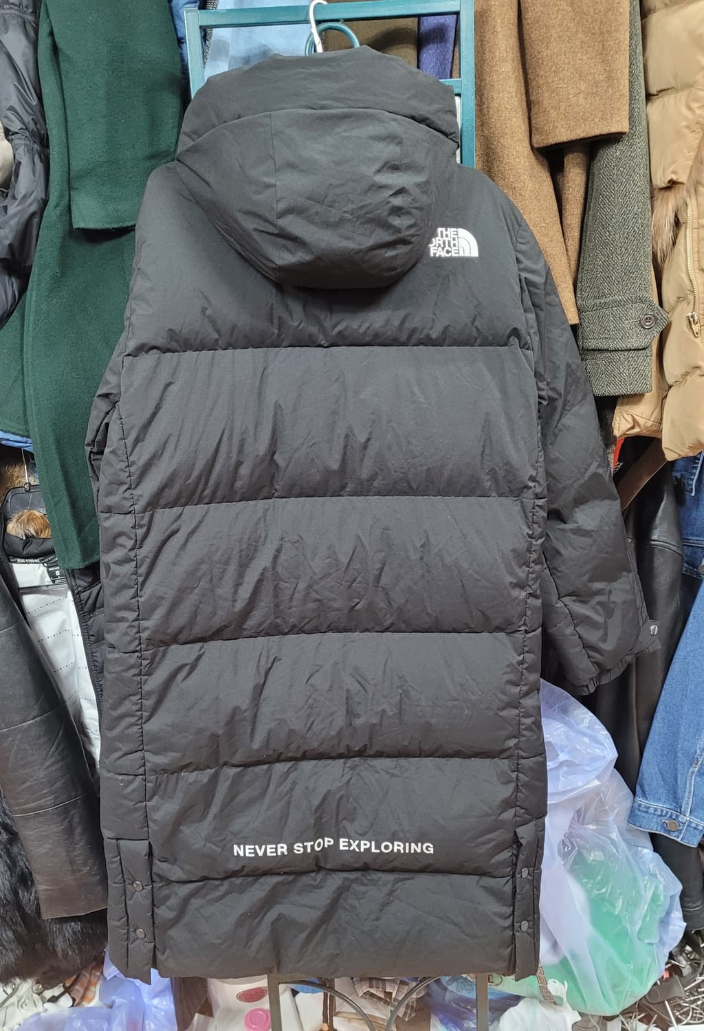(100)L 노스페이스 익스플로링 [블랙] 구스다운 롱패딩 상품이미지8