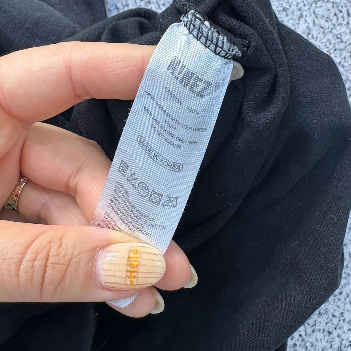 2 나인제트 남성 반팔 티셔츠 블랙 0415J 상품이미지4