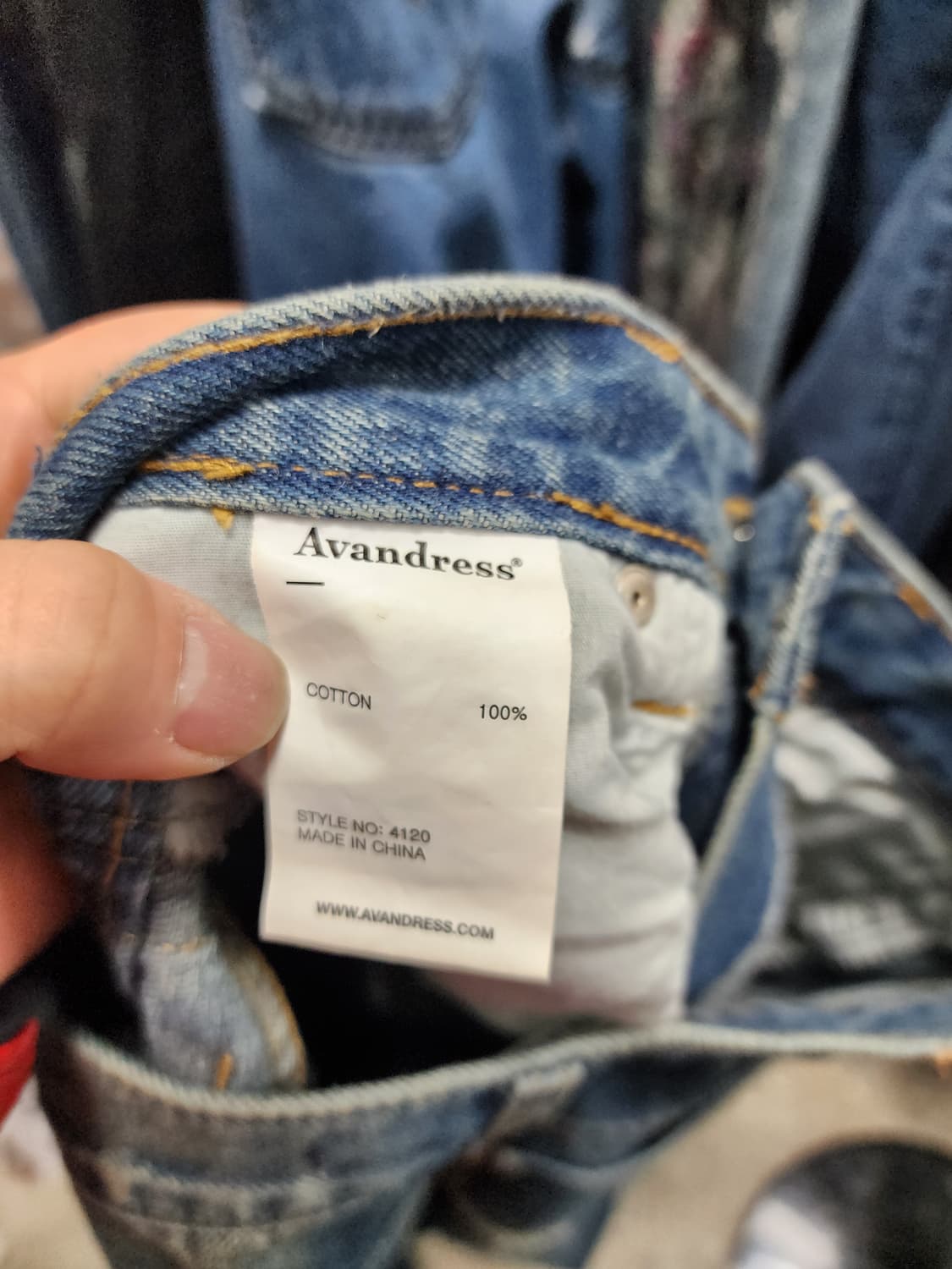 Avandress 어반드레스 사이드라인 와이드 데님팬츠 상품이미지5