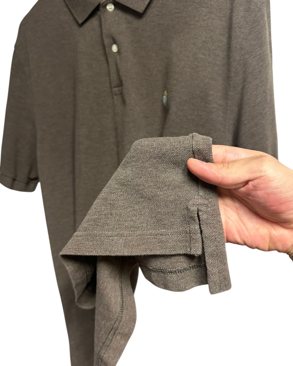 브룩스 브라더스 브라운 카라 반팔티셔츠 L size 상품이미지4