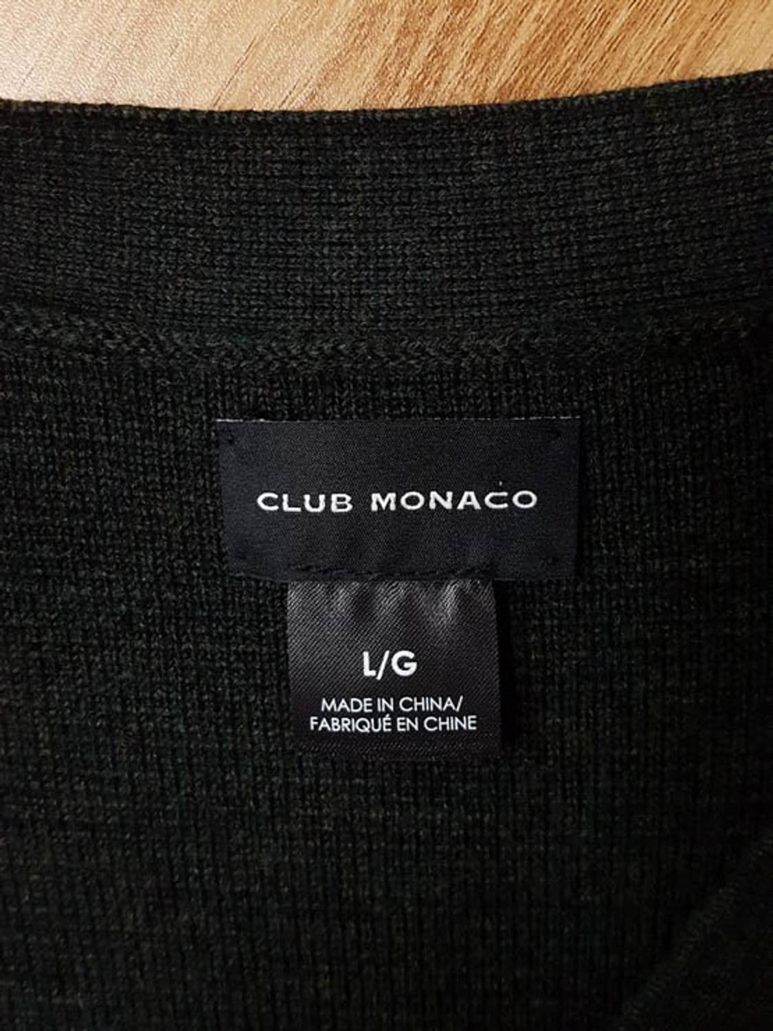 클럽모나코 남성 모100 가디건 그린카키 100-105 상품이미지5