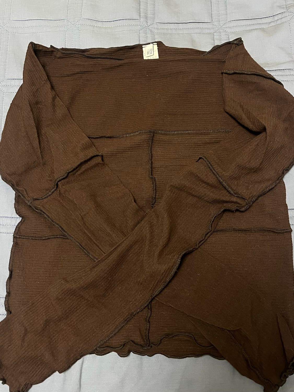 Baserange cinder 롱슬리브 티 브라운 s사이즈 상품이미지3