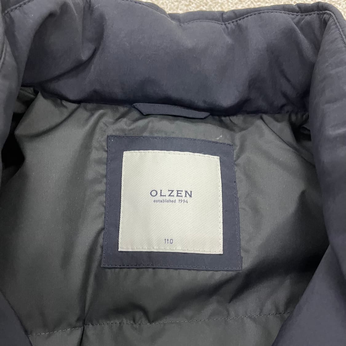 [110] 올젠 프리미엄 구스다운 패딩 파카 네이비 4128 상품이미지7