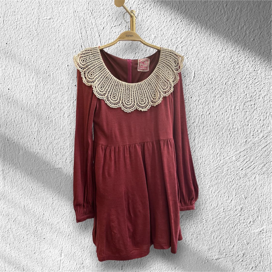 모리룩 레이스카라원피스 상품이미지1