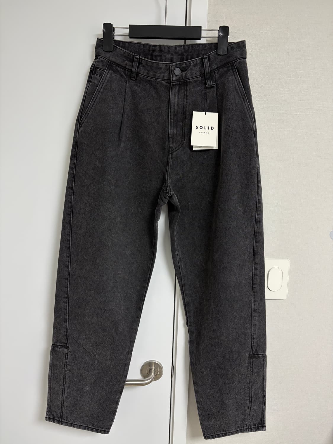 솔리드옴므 블랙 데님 팬츠 46 상품이미지1