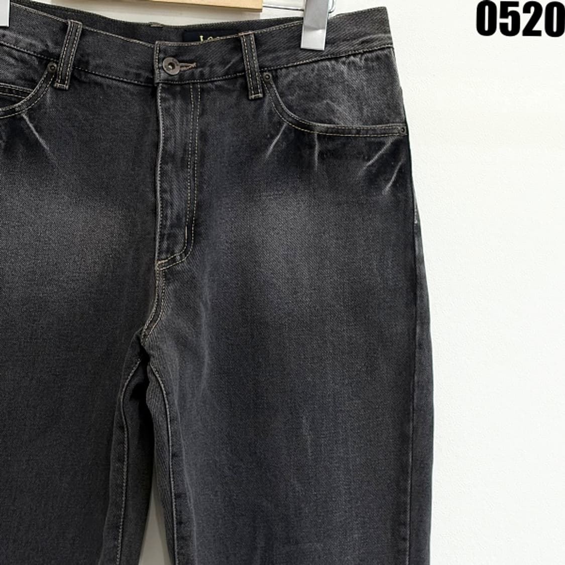 Lee 워싱 블랙 데님 팬츠 84-97 0520 상품이미지2