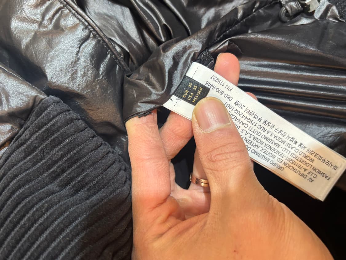 마시모두띠 여성 코듀로이 패딩 XS 상품이미지5