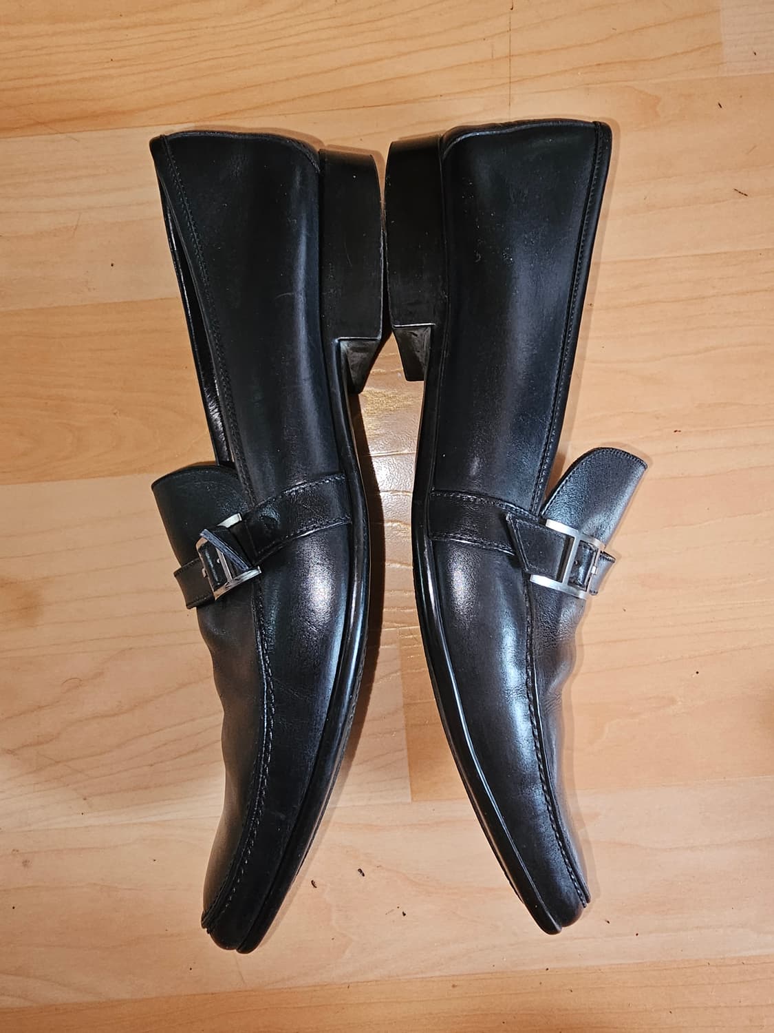 에르메스 블랙 가죽 남성 로퍼 구두 상품이미지4