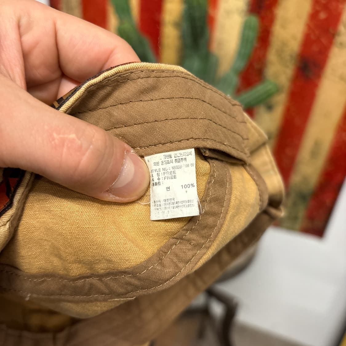 뉴발란스 네이티브 스티치 5패널 헤링본트윌 캠프캡 N1352 상품이미지7