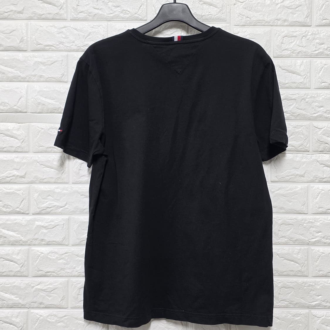 타미힐피거 블랙 오가닉 코튼 반팔티 XL 상품이미지4